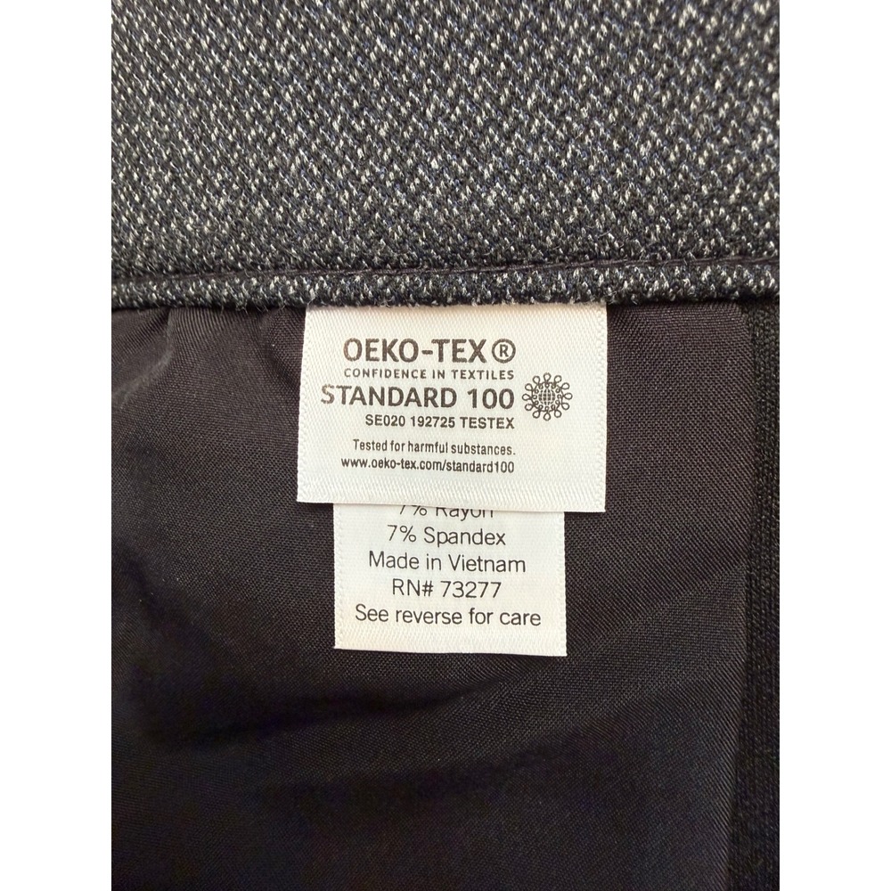 Croft & Barrow Womens Mid Rise Straight Leg Pants Charcoal Gray XL New With Tags - Picture 6 of 7